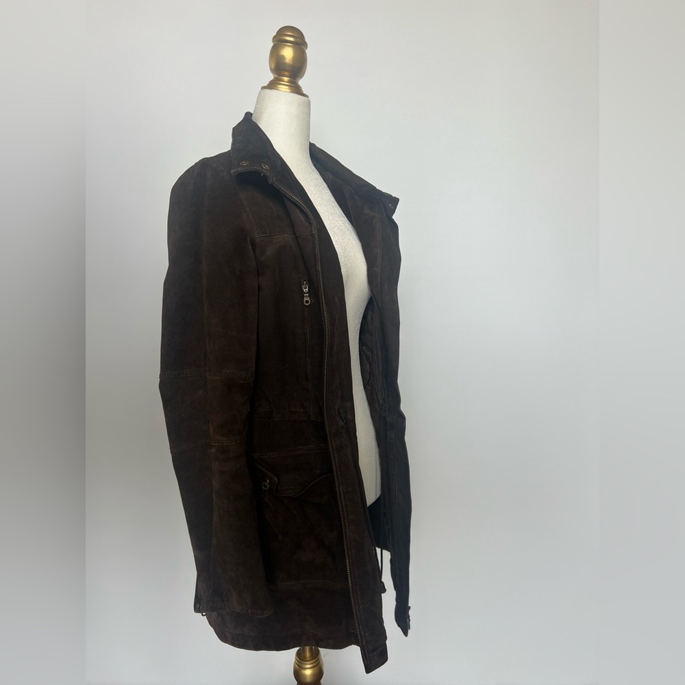 Danier Brown Suede Leather Jacket